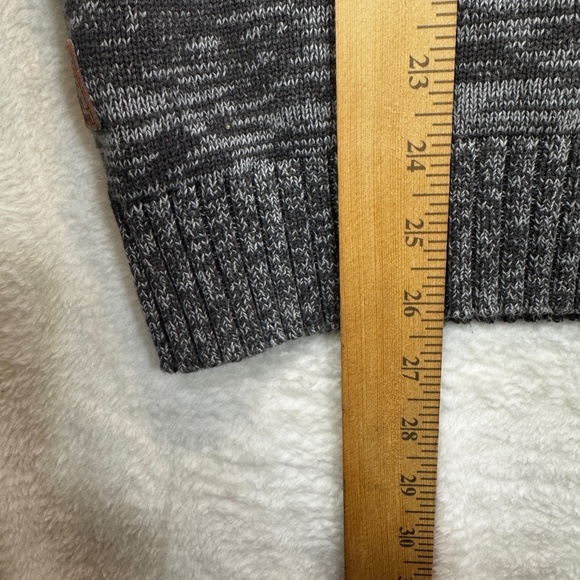 Kangol Sweater Mens Size Large Heathered Grey 1/4 Zip 100% Cotton Preppy - Picture 7 of 8